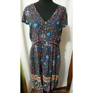 Kirundo Blue Floral w/Tag Size XL Women's Dress